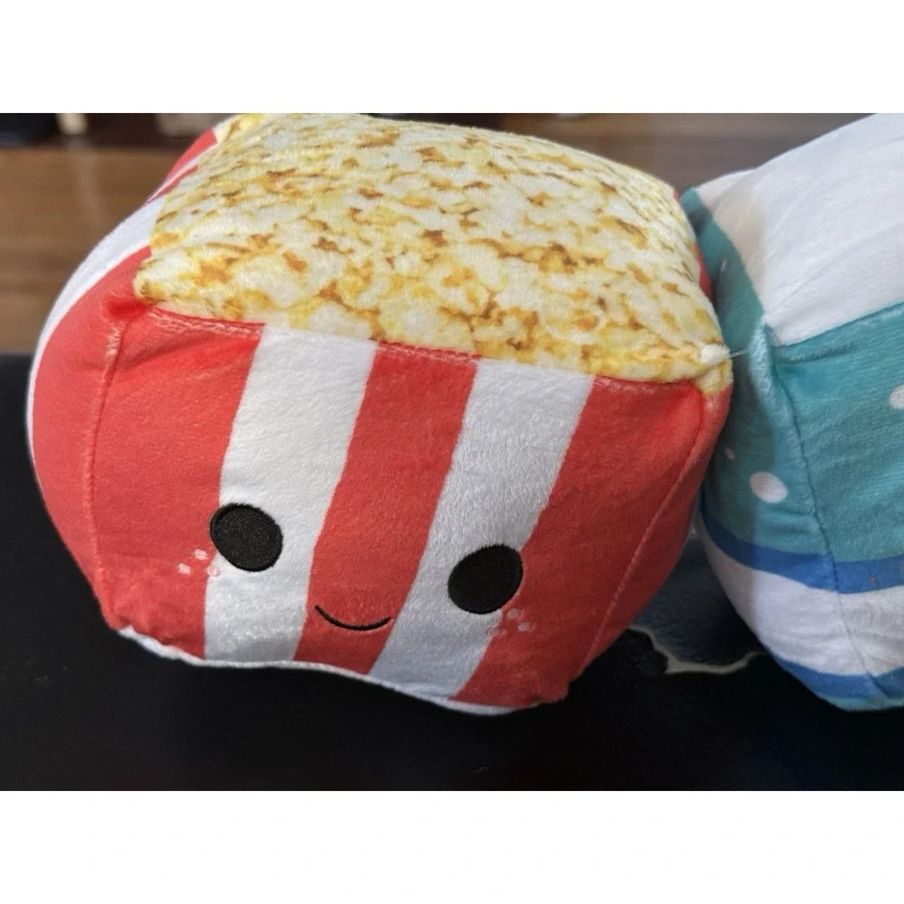 Popcorn‎ & Drink Inseparables Plush Magnetic Cubes